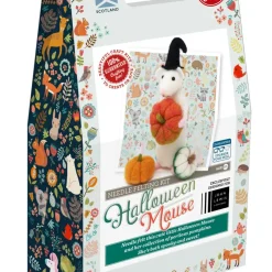 The Crafty Kit Co. Halloween Mouse Needle Felting Kit- Crafts|Children