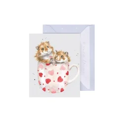 Wrendale Designs 'Hamfuls of Love' Hamster Gift Enclosure Card- Greeting Cards