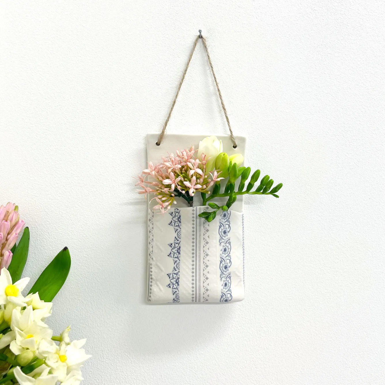 Alex Allday Hanging Planter Pocket - Safflower- Vases