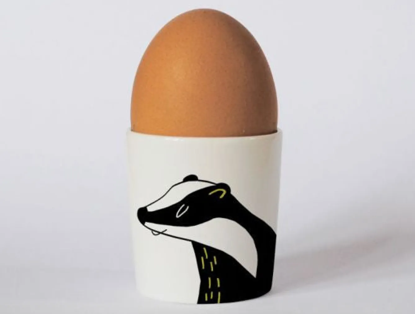 Repeat Repeat Happiness Badger Egg Cup- Egg Cups