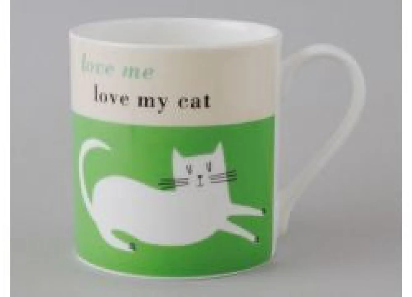 Repeat Repeat Happiness Cat Green Mug- Animals|Animals