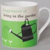 Repeat Repeat Happiness Gardening Green Mug- Gardening