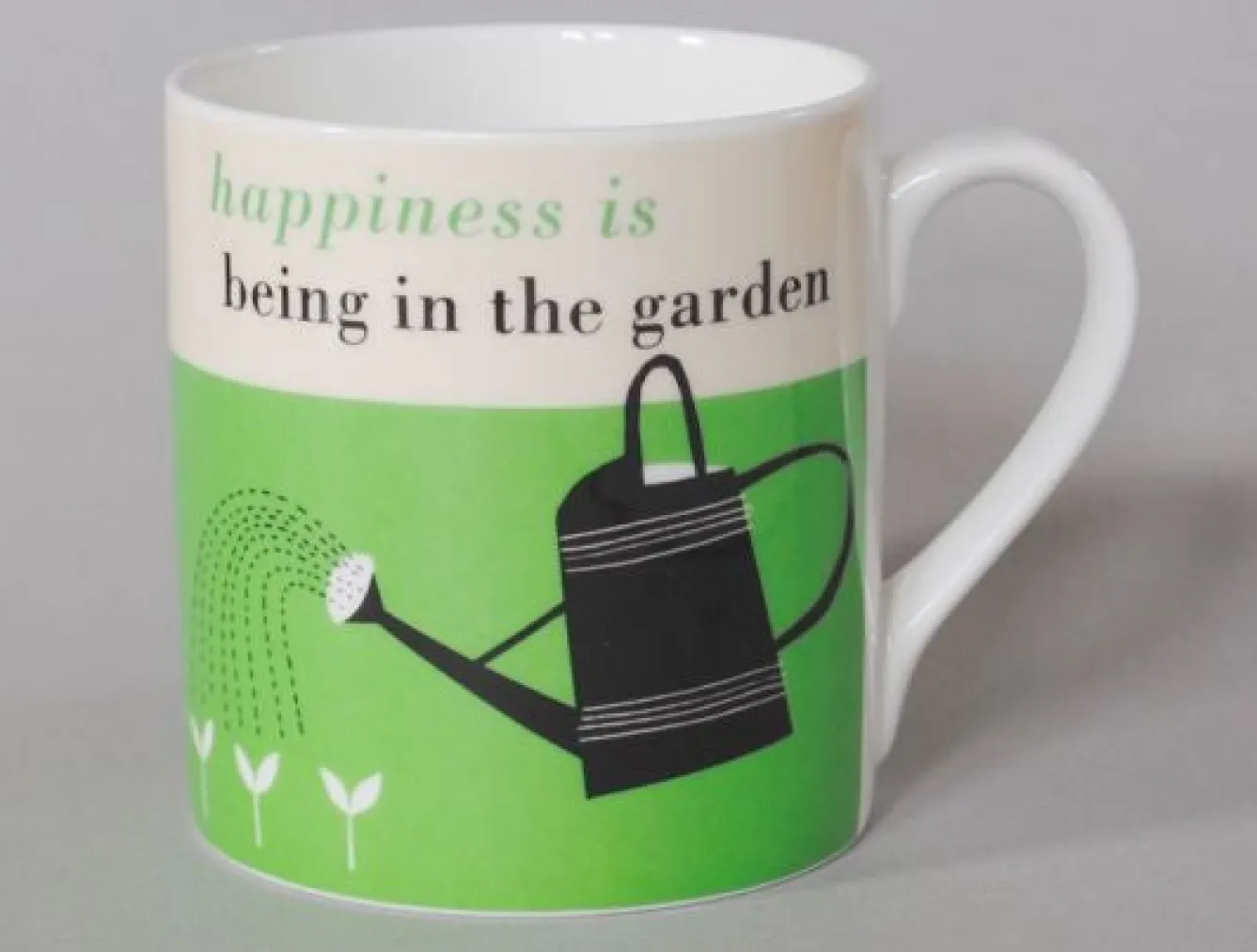 Repeat Repeat Happiness Gardening Green Mug- Gardening