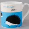 Repeat Repeat Happiness Hedgehog Blue Mug- Animals|Animals