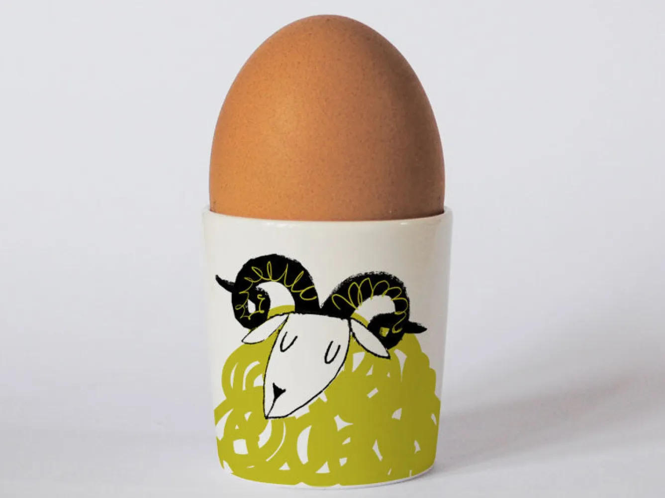 Repeat Repeat Happiness Ram Egg Cup- Easter|Egg Cups