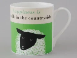Repeat Repeat Happiness Sheep Green Mug- Animals|Animals