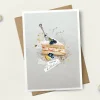 Stephanie Davies Happy Birthday Cake Slice Greeting Card- Greeting Cards