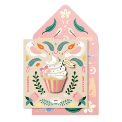 Tache Cards Happy Birthday Cupcake Card- Greeting Cards