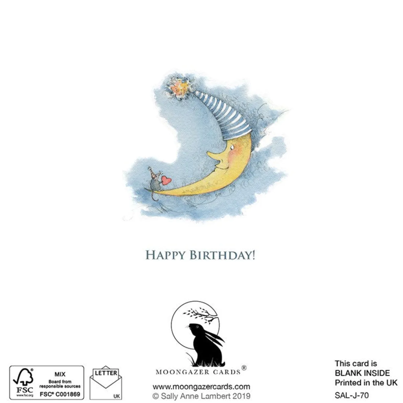 Moongazer Cards Happy Birthday Greeting Card- Greeting Cards