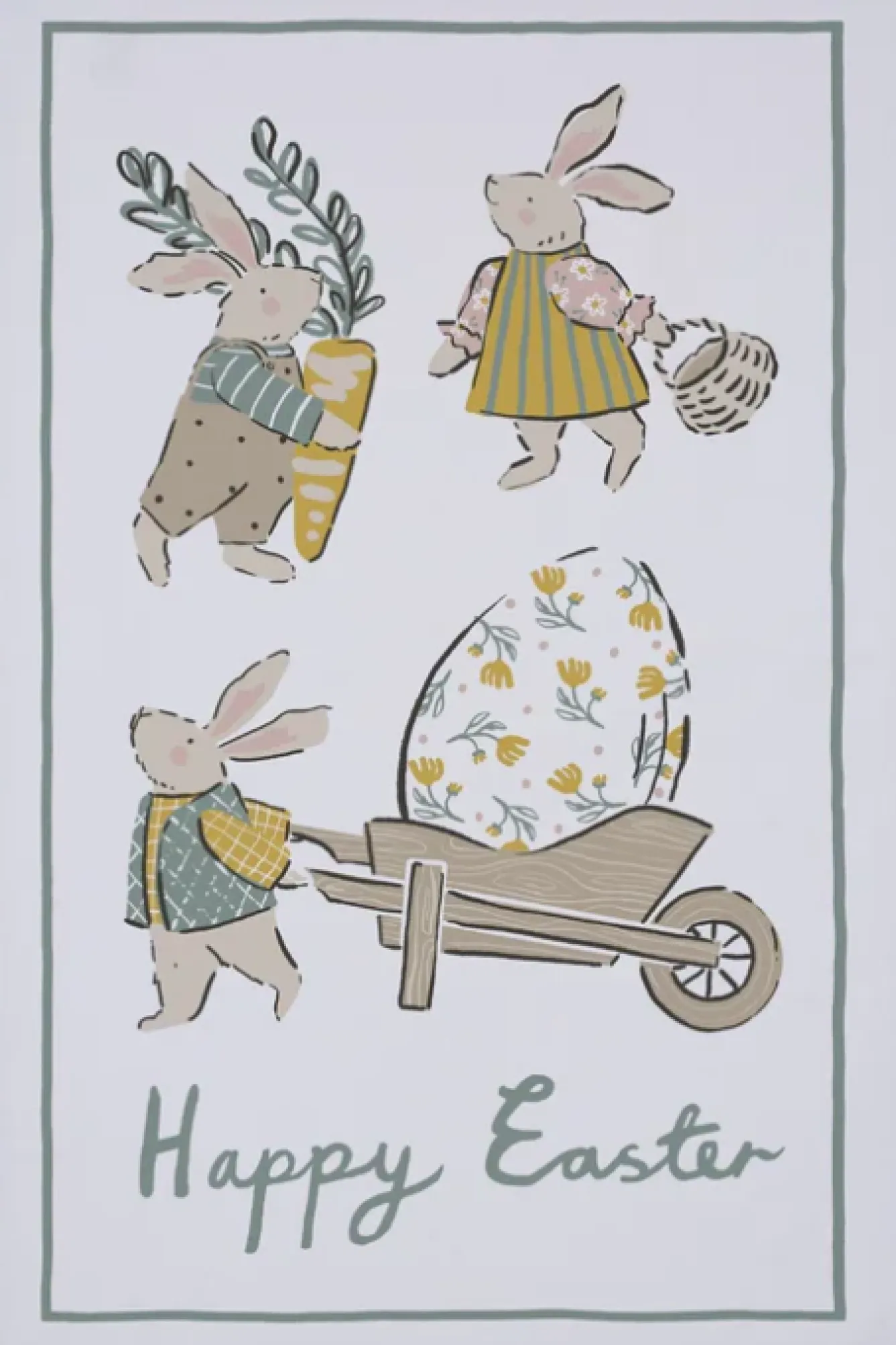 Ulster Weavers Happy Easter Tea Towel- Tea|Tea Towels