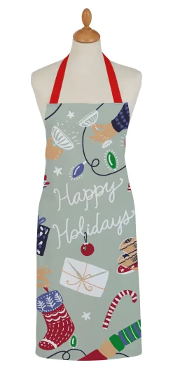 Ulster Weavers Happy Holidays Cotton Apron- Aprons