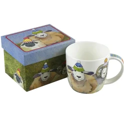 Emma Ball Happy Sheep Bone China Mug (Boxed)- Animals|Animals