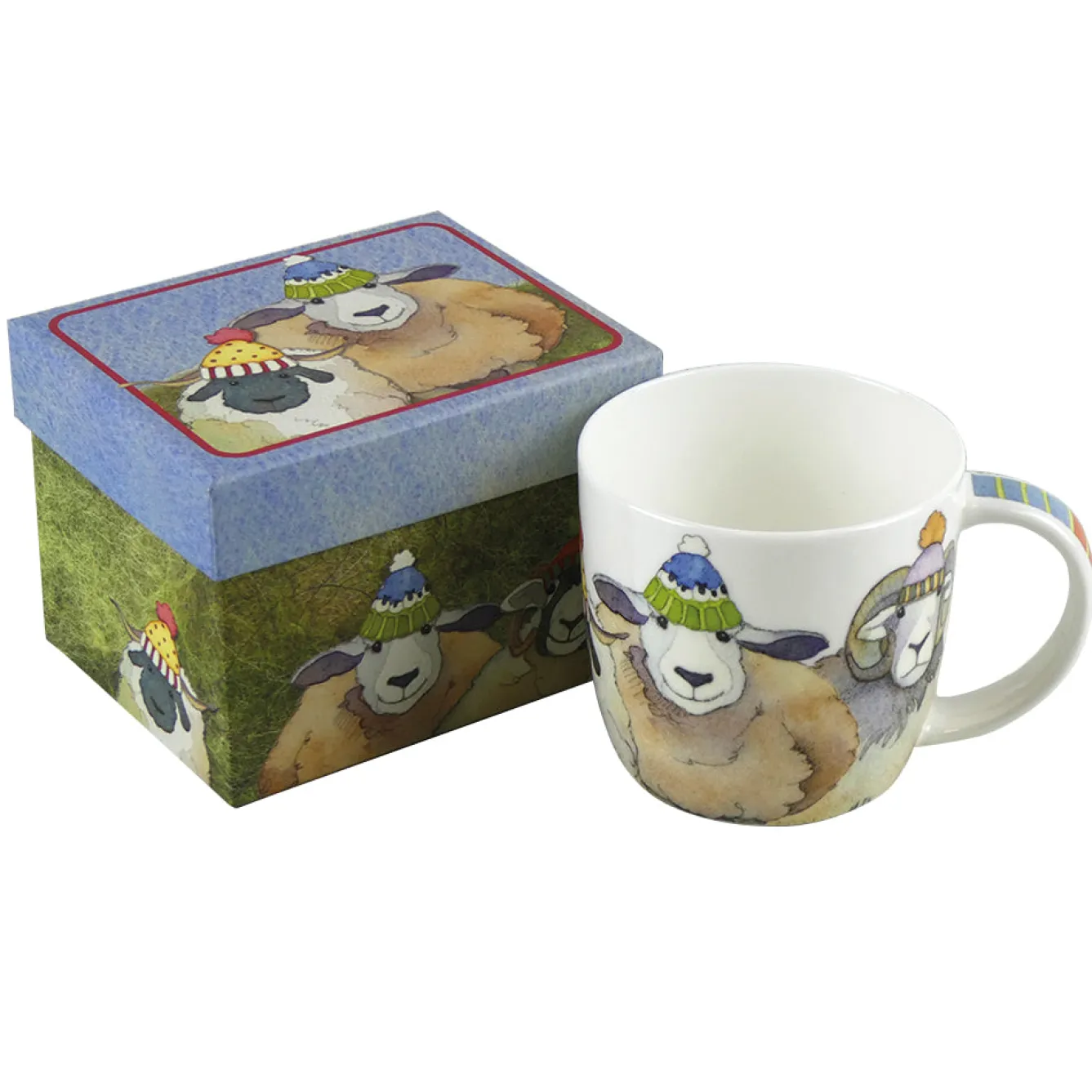 Emma Ball Happy Sheep Bone China Mug (Boxed)- Animals|Animals