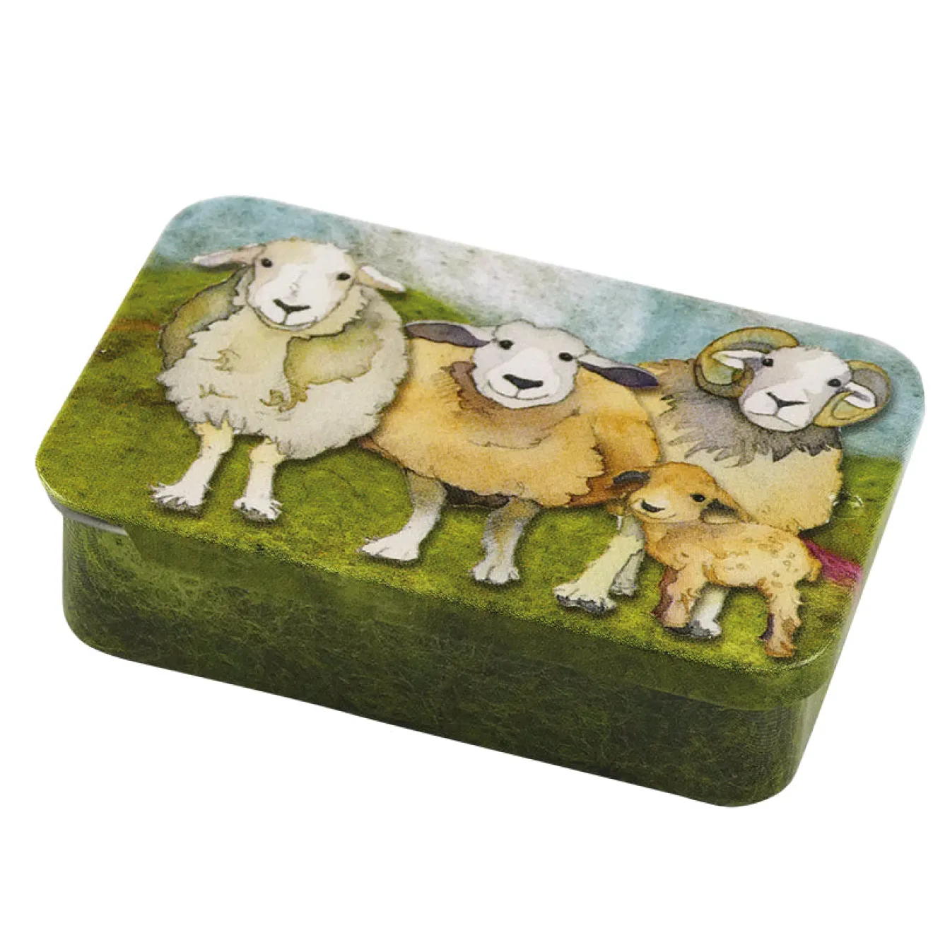 Emma Ball Happy Sheep Set of 6 Crochet Markers in a Pocket Tin- Crafts
