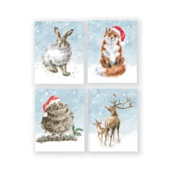 Wrendale Designs Hare Charity Gift Enclosure Card Pack- Christmas Cards|Stationery