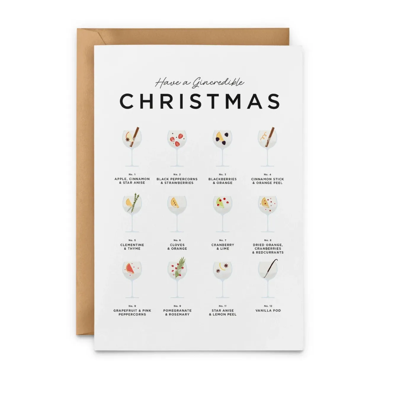 Everlong Print Co. Have a Gincredible Christmas Card- Christmas Cards|Greeting Cards