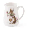 Wrendale Designs 'Head Clover Heels' Rabbit Posy Bone China Mini Jug- Jugs