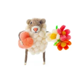 Sew Heart Felt Heart and Flowers Sheep- Valentine's Day|Children