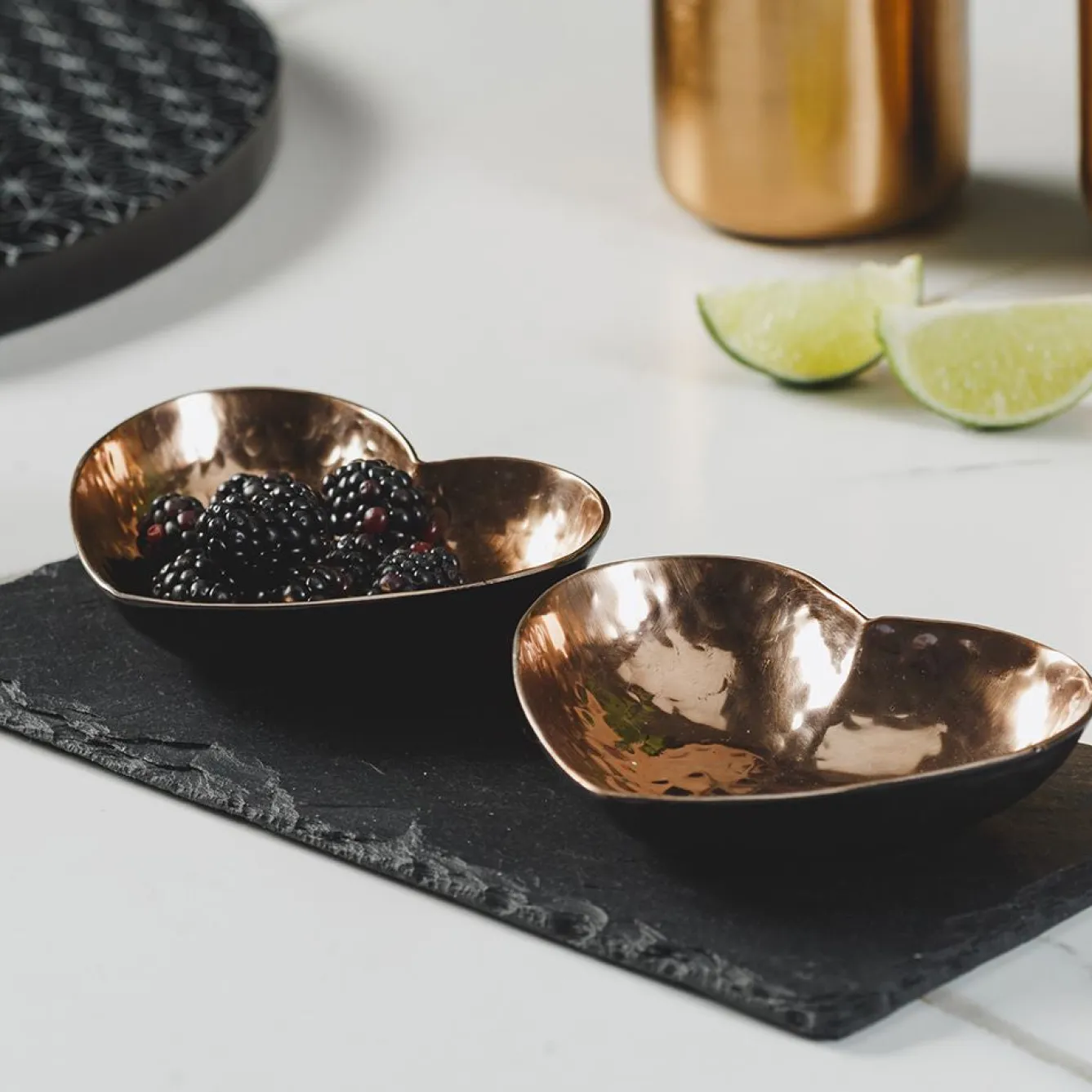 Selbrae Heart Copper Serving Set- Valentine's Day|Tea