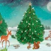 Roger La Borde Heart of the Forest Gold Foil Christmas Petite Card Pack- Christmas Decorations|Christmas Cards