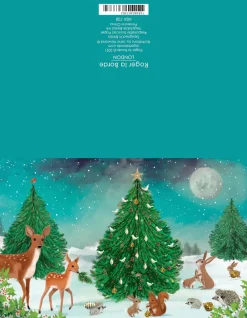 Roger La Borde Heart of the Forest Gold Foil Christmas Petite Card Pack- Christmas Decorations|Christmas Cards