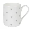 Sophie Allport Hearts 'Grey' Mug- Valentine's Day|Tea