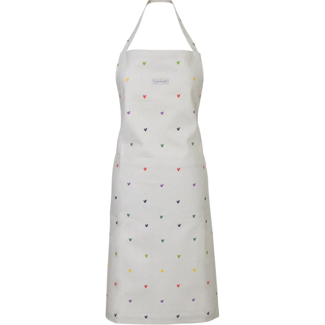 Sophie Allport Hearts Multicolored Adult Apron- Valentine's Day|Tea