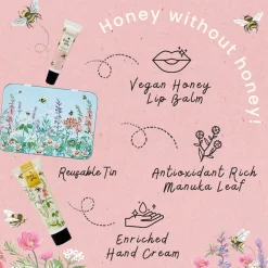 Heathcote & Ivory Heathcote & Ivory Busy Bee Hand and Lip Hand Tin- Soaps & Lotions