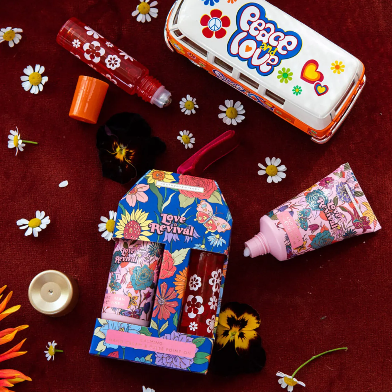 Heathcote & Ivory Heathcote & Ivory Love Revival ‘Hippie Power’ Hand Cream & Pulse Point Oil- Soaps & Lotions