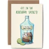 Bewilderbeest Hedgehog Birthday Spirit Greetings Card- Greeting Cards