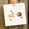 Ginger Betty Hedgehog Eating Cake Birthday Card- Greeting Cards