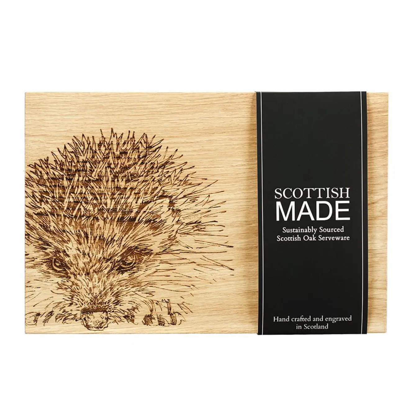 Selbrae Hedgehog Oak Serving Board 12in- Tea|Serving Plates & Boards