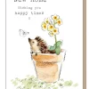 Paper Shed Design Hedgehog "New Home Wishing you happy times" Greetings Card- Greeting Cards