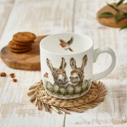 Wrendale Designs 'Hee Haw' Donkey Small Bone China Mug (11oz)- Animals|Animals