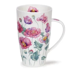 Dunoon Henley Poppies Mug- Whimsical|Flowers & Garden