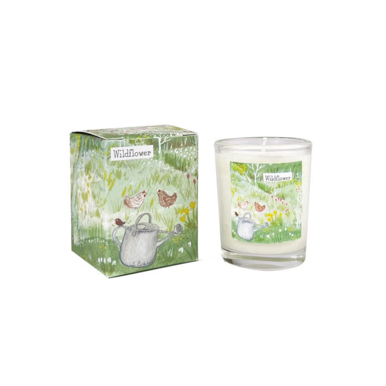 Heaven Scent Hens- Wildflower Glass Candle- Home Fragrance
