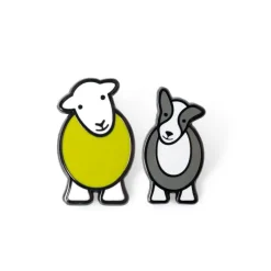 The Herdy Company Herdy and Sheppy Pin Badge Set- Key Chains|Children