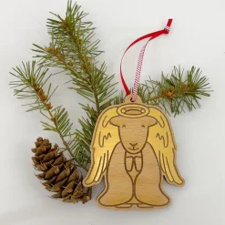 The Herdy Company Herdy Angel Wooden Christmas Decoration- Christmas Decorations|Seasonal Decor