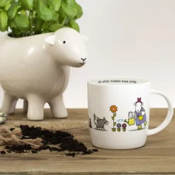 The Herdy Company Herdy At the Baa-llotment Mug- Tea|Gardening