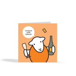 The Herdy Company Herdy Congrat-ewe-lations! Card- Greeting Cards