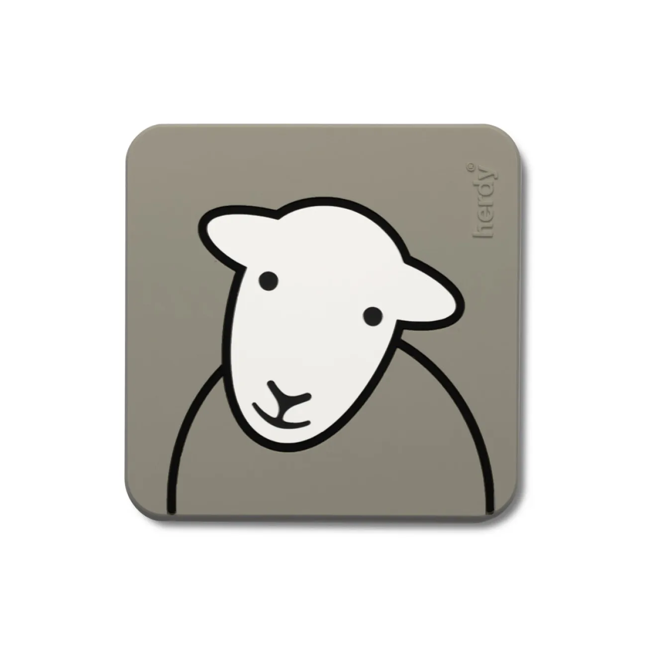 The Herdy Company Herdy Hello PVC Coaster- Coasters