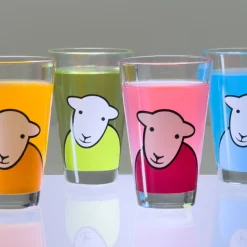 The Herdy Company Herdy 'Hello' Tumbler Glass- Tea|Bright Colors