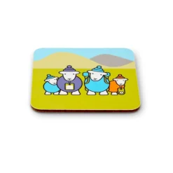 The Herdy Company Herdy Hiker Family Coaster- Melamine|Coasters