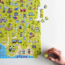 The Herdy Company Herdy Lake District Map Jigsaw Puzzle - 500 Piece Puzzle- Puzzles|Children