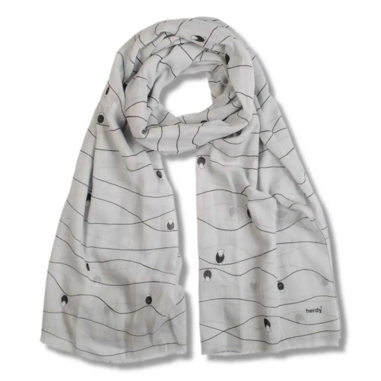The Herdy Company Herdy Organic Lightweight Cotton Fell Scarf- Umbrellas
