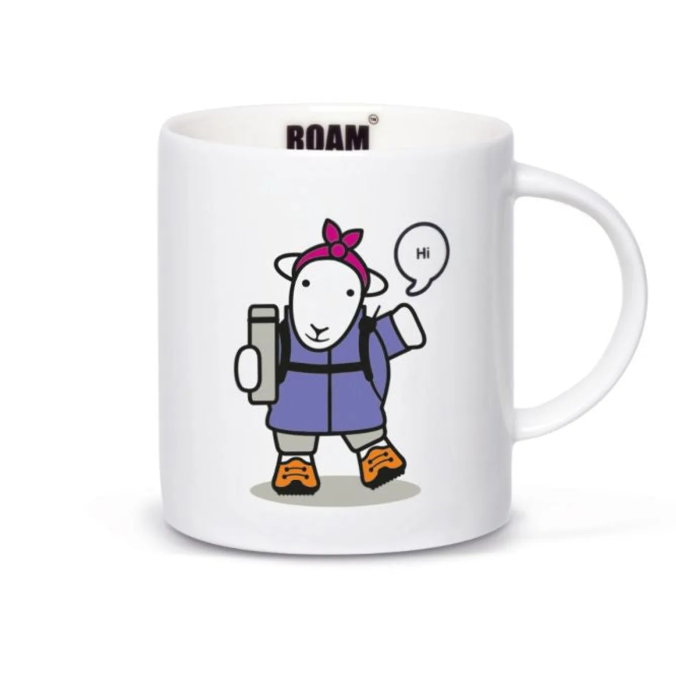 The Herdy Company Herdy Roam Free 'Flo' Mug- Tea|Bright Colors