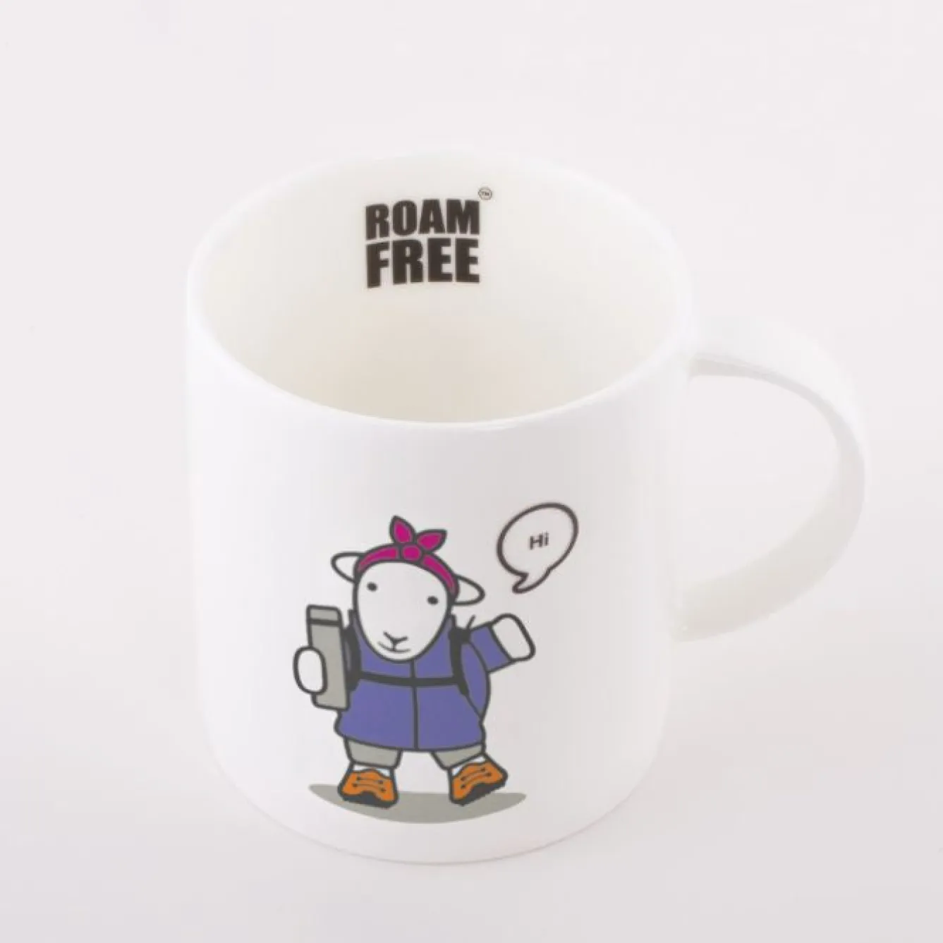 The Herdy Company Herdy Roam Free 'Flo' Mug- Tea|Bright Colors