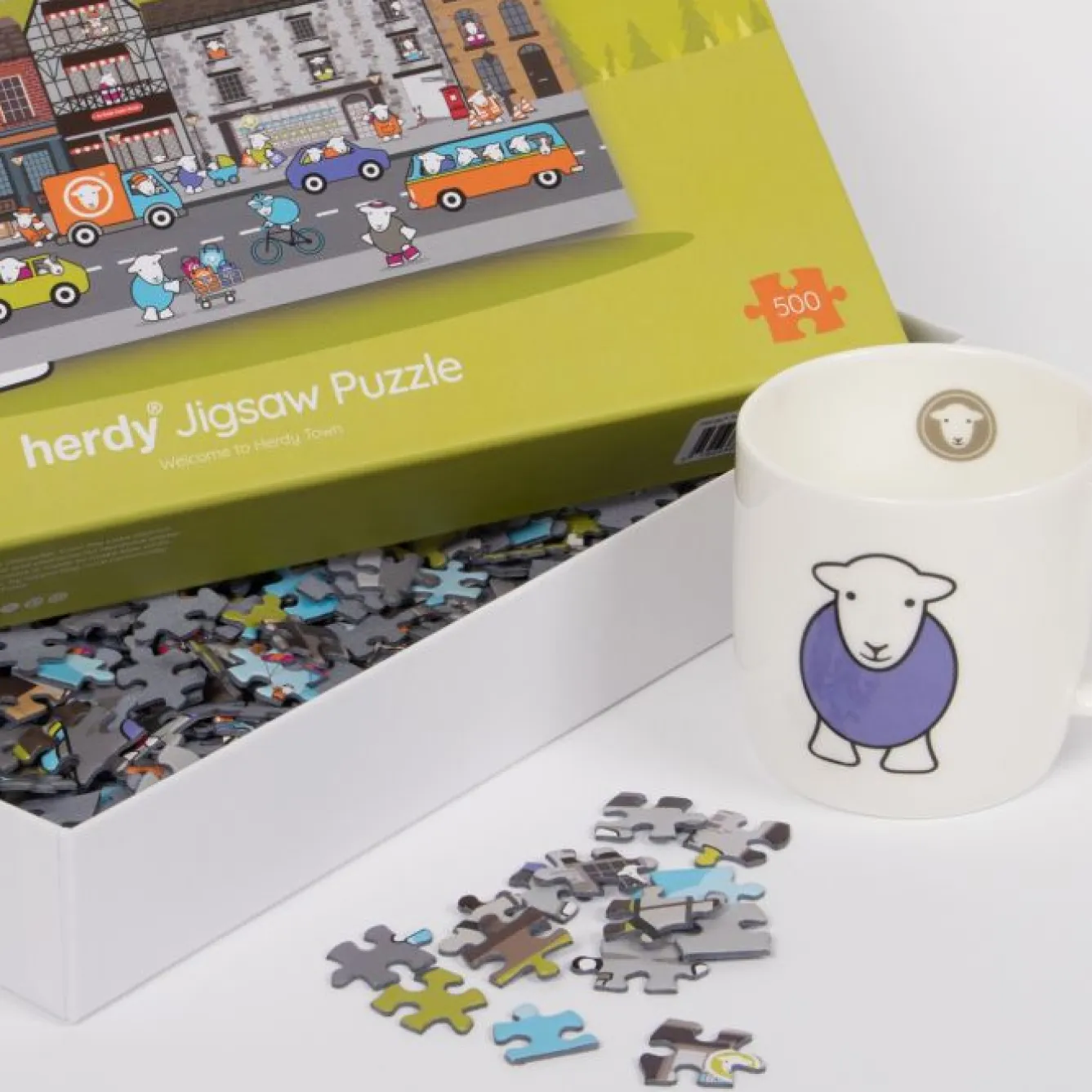 The Herdy Company Herdy Town Jigsaw Puzzle - 500 Piece Puzzle- Puzzles|Children