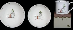 Two Bad Mice Here He Comes Christmas Bone China Medium Bowl- Bowls & Dishes