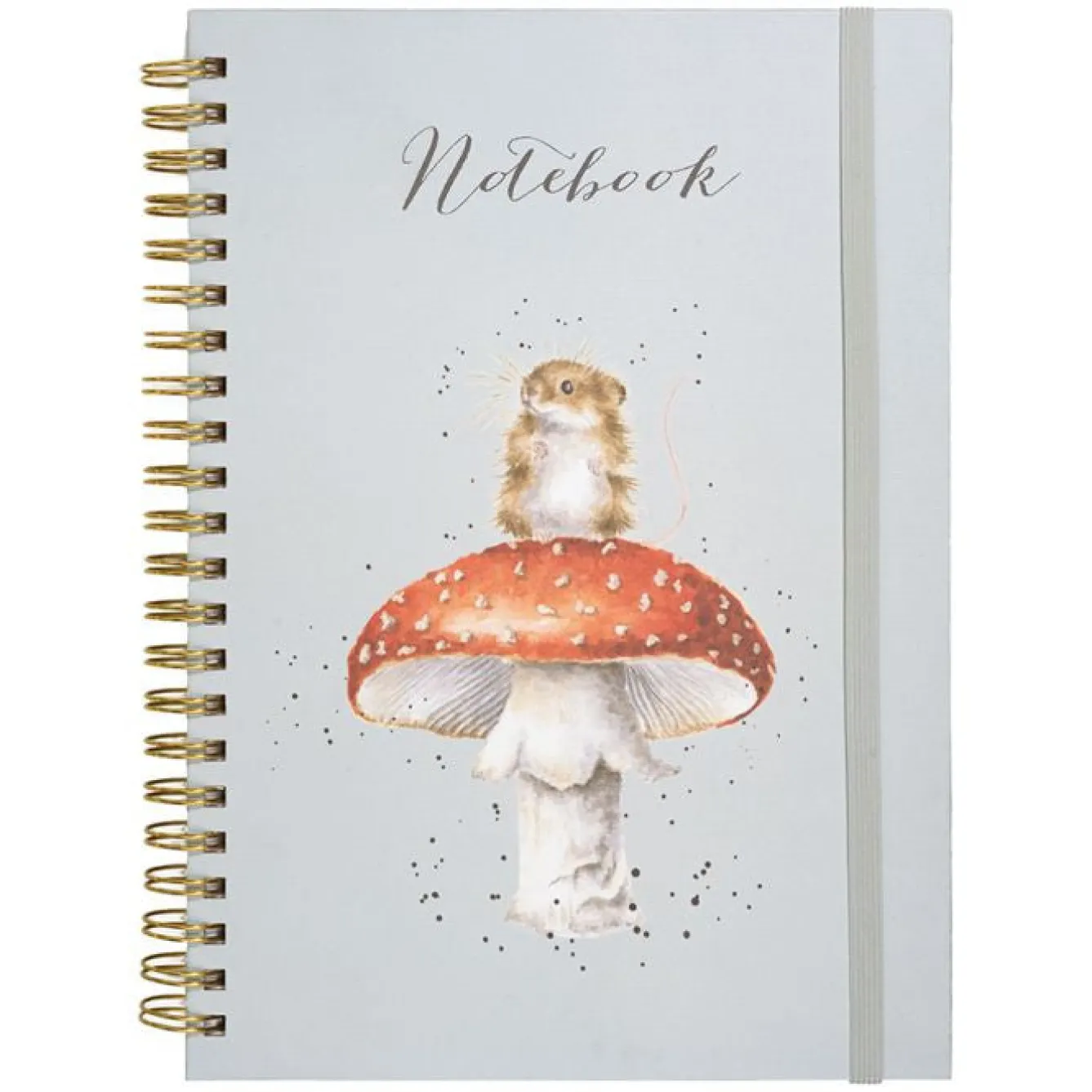 Wrendale Designs 'He's a Fun-Gi' Mouse Large Spiral Bound Journal- Stationery